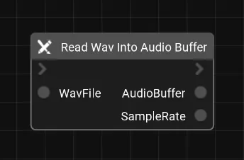 Read Wav Into Audio Buffer node